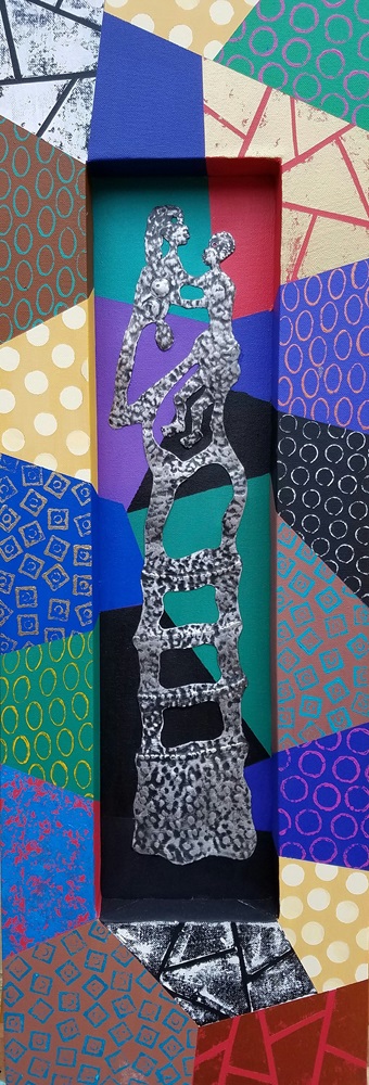 Motherhood, Mixed media on canvas