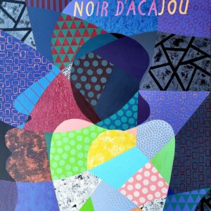 Noir d'acajou, mixed media on canvas - 48" X 36"